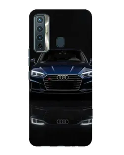 Чехол для TECNO Camon 17 с картинкой «Audi — ночное отражение»