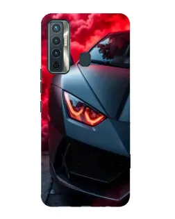 Чохол для TECNO Camon 17 з картинкою «Lamborghini червоне сяйво» Чохол для TECNO Camon 17 з картинкою «Lamborghini червоне сяйво»