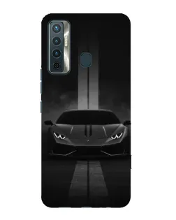 Чехол для TECNO Camon 17 с картинкой «Lamborghini симметрия дорог»
