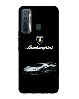 Чехол для TECNO Camon 17 с картинкой «Логотип Lamborghini классика»