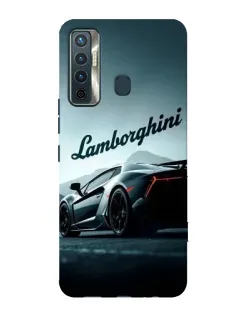 Чехол для TECNO Camon 17 с картинкой «Классическая надпись Lamborghini»