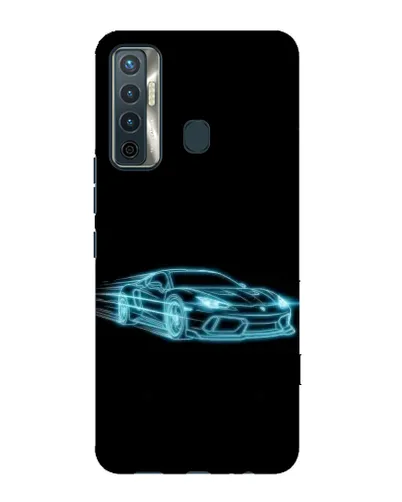 Чехол для TECNO Camon 17 с картинкой «Неоновый контур Lamborghini» Чехол для TECNO Camon 17 с картинкой «Неоновый контур Lamborghini»