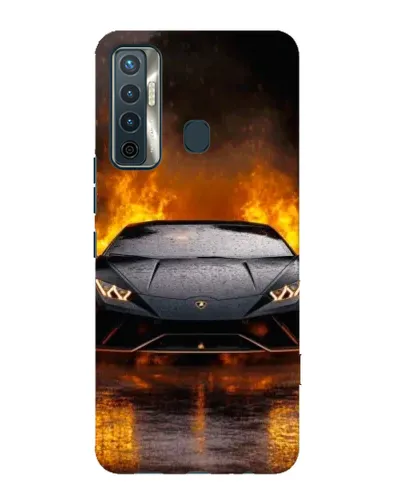 Чехол для TECNO Camon 17 с картинкой «Lamborghini в огне» Чехол для TECNO Camon 17 с картинкой «Lamborghini в огне»