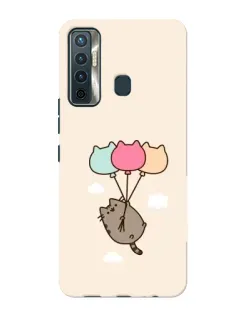 Чехол для TECNO Camon 17 с картинкой «Пушин на шариках» Чехол для TECNO Camon 17 с картинкой «Пушин на шариках»