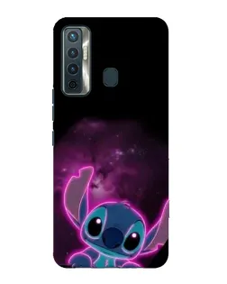 Чехол для TECNO Camon 17 с картинкой «Неоновый Stitch»