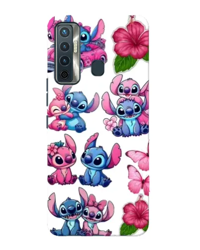 Чехол для TECNO Camon 17 с картинкой «Стикеры Stitch и Angel» Чехол для TECNO Camon 17 с картинкой «Стикеры Stitch и Angel»