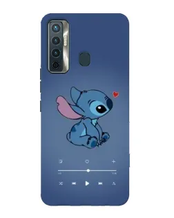 Чехол для TECNO Camon 17 с картинкой «Музыкальный Stitch»