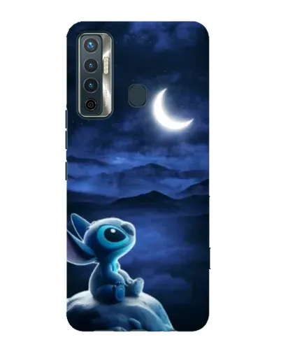 Чехол для TECNO Camon 17 с картинкой «Лунная ночь Стича» Чехол для TECNO Camon 17 с картинкой «Лунная ночь Стича»