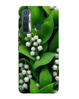 Чехол для TECNO Camon 17 с картинкой «Ландыши в зелени»