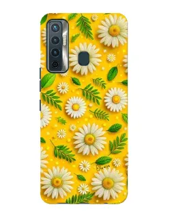 Чехол для TECNO Camon 17 с картинкой «Ромашковое солнце»