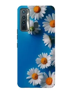 Чехол для TECNO Camon 17 с картинкой «Белоснежные маргаритки»