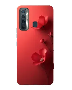 Чехол для TECNO Camon 17 с картинкой «Маковые соцветия»