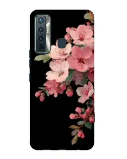 Чехол для TECNO Camon 17 с картинкой «Розовая ветка сакуры»