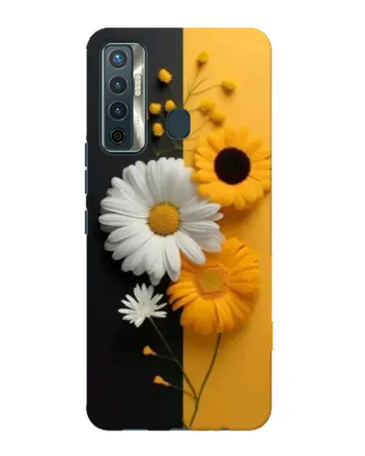 Чехол для TECNO Camon 17 с картинкой «Подсолнух и ромашка» Чехол для TECNO Camon 17 с картинкой «Подсолнух и ромашка»