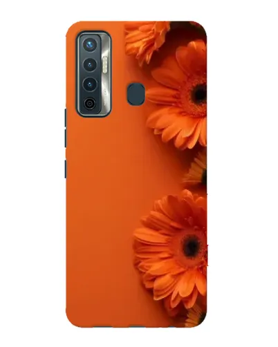 Чехол для TECNO Camon 17 с картинкой «Оранжевые герберы» Чехол для TECNO Camon 17 с картинкой «Оранжевые герберы»