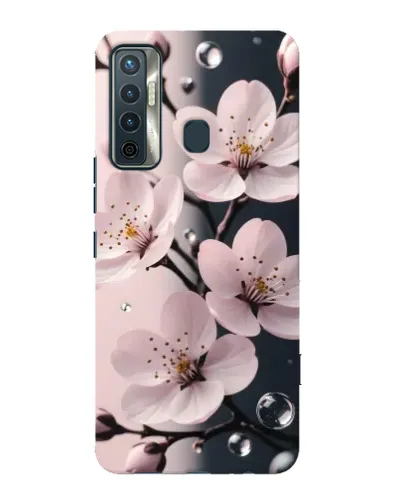 Чохол для TECNO Camon 17 з картинкою «Ніжня сакура та краплі» Чохол для TECNO Camon 17 з картинкою «Ніжня сакура та краплі»