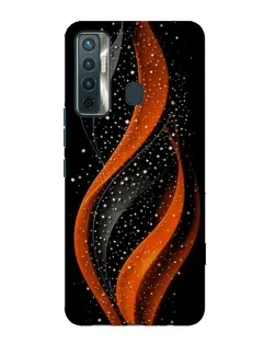 Чехол для TECNO Camon 17 с картинкой «Огненная звездная волна»