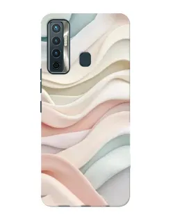 Чехол для TECNO Camon 17 с картинкой «Пастельные нежные волны»