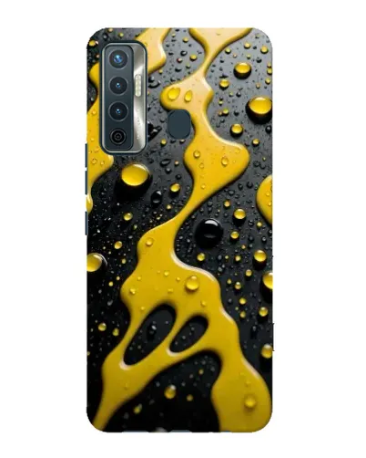 Чехол для TECNO Camon 17 с картинкой «Жидкое желтое золото» Чехол для TECNO Camon 17 с картинкой «Жидкое желтое золото»