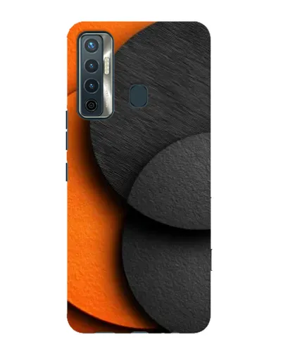 Чехол для TECNO Camon 17 с картинкой «Геометрия оранжевых кругов» Чехол для TECNO Camon 17 с картинкой «Геометрия оранжевых кругов»
