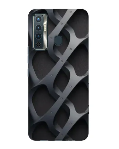 Чехол для TECNO Camon 17 с картинкой «Объемное серое плетение» Чехол для TECNO Camon 17 с картинкой «Объемное серое плетение»