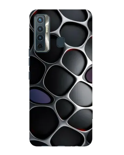 Чехол для TECNO Camon 17 с картинкой «Объемная темная решетка» Чехол для TECNO Camon 17 с картинкой «Объемная темная решетка»