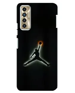 Чехол для TECNO Camon 17P (CG7n) с картинкой «Jordan Gradient Logo» Чехол для TECNO Camon 17P (CG7n) с картинкой «Jordan Gradient Logo»