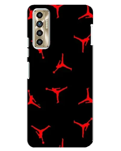 Чехол для TECNO Camon 17P (CG7n) с картинкой «Jordan Red Pattern» Чехол для TECNO Camon 17P (CG7n) с картинкой «Jordan Red Pattern»