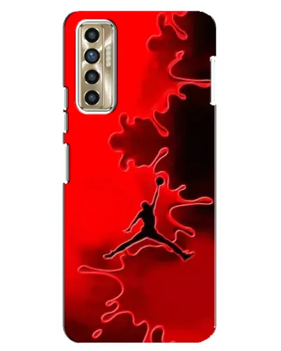 Чехол для TECNO Camon 17P (CG7n) с картинкой «Jordan Red Smoke» Чехол для TECNO Camon 17P (CG7n) с картинкой «Jordan Red Smoke»