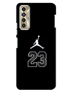 Чехол для TECNO Camon 17P (CG7n) с картинкой «Jordan Flight 23»
