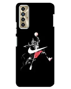 Чехол для TECNO Camon 17P (CG7n) с картинкой «Jordan Jumpman»