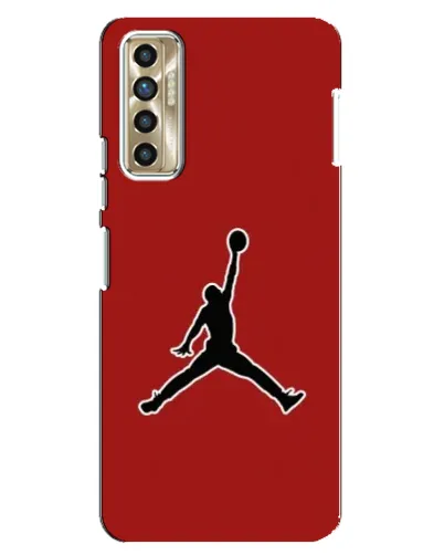 Чехол для TECNO Camon 17P (CG7n) с картинкой «Jordan Red Back» Чехол для TECNO Camon 17P (CG7n) с картинкой «Jordan Red Back»