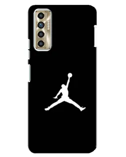 Чехол для TECNO Camon 17P (CG7n) с картинкой «Jordan Silhouette»