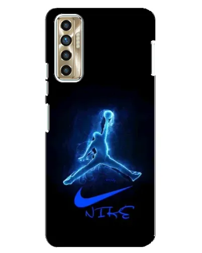 Чехол для TECNO Camon 17P (CG7n) с картинкой «Jordan Neon Blue» Чехол для TECNO Camon 17P (CG7n) с картинкой «Jordan Neon Blue»