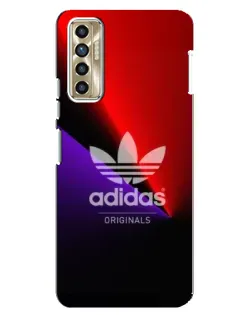 Чохол для TECNO Camon 17P (CG7n) з картинкою «Adidas Red Neon»