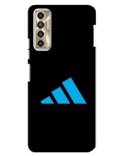Чехол для TECNO Camon 17P (CG7n) с картинкой «Adidas Cyan Logo»