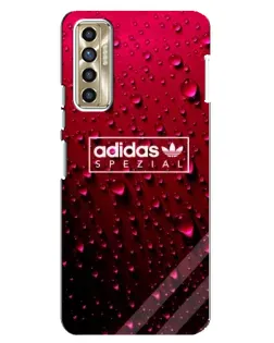 Чехол для TECNO Camon 17P (CG7n) с картинкой «Adidas Gold Marble»