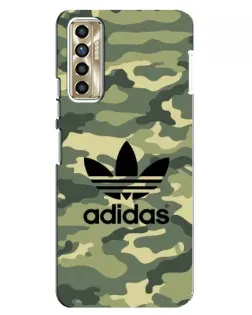 Чехол для TECNO Camon 17P (CG7n) с картинкой «Милитари стиль Adidas»