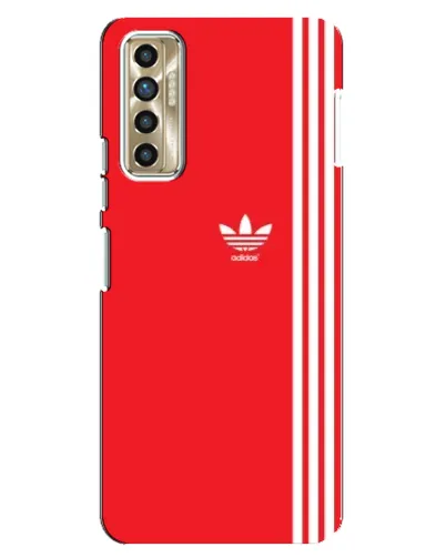 Чехол для TECNO Camon 17P (CG7n) с картинкой «Красный минимализм Adidas» Чехол для TECNO Camon 17P (CG7n) с картинкой «Красный минимализм Adidas»