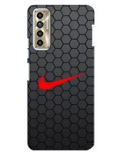 Чехол для TECNO Camon 17P (CG7n) с картинкой «Nike — карбоновая сетка» Чехол для TECNO Camon 17P (CG7n) с картинкой «Nike — карбоновая сетка»