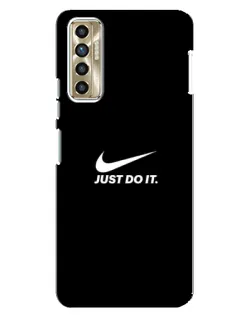 Чехол для TECNO Camon 17P (CG7n) с картинкой «Минимализм от Nike»