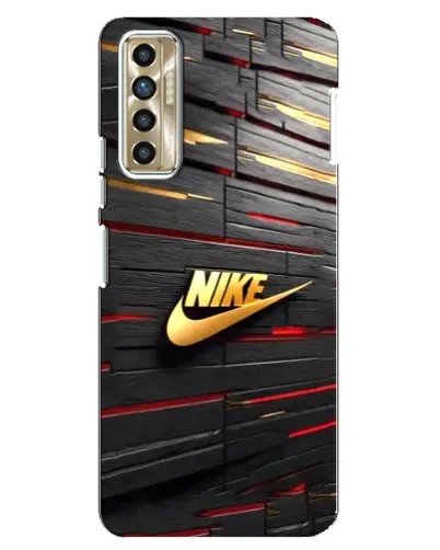 Чехол для TECNO Camon 17P (CG7n) с картинкой «Золотой Nike на металле» Чехол для TECNO Camon 17P (CG7n) с картинкой «Золотой Nike на металле»