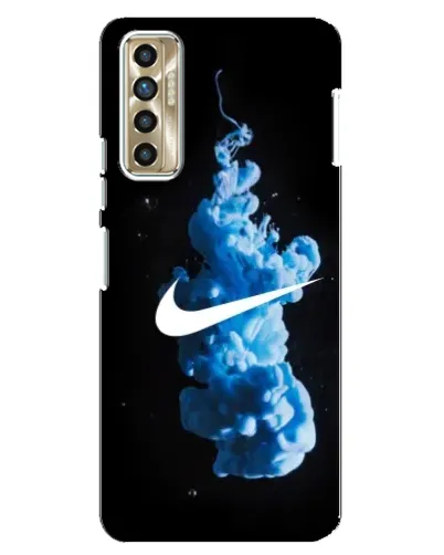 Чехол для TECNO Camon 17P (CG7n) с картинкой «Nike и синий дым» Чехол для TECNO Camon 17P (CG7n) с картинкой «Nike и синий дым»