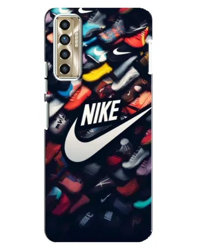 Чехол для TECNO Camon 17P (CG7n) с картинкой «Коллекция кроссовок Nike» Чехол для TECNO Camon 17P (CG7n) с картинкой «Коллекция кроссовок Nike»