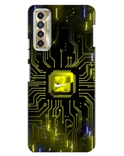 Чехол для TECNO Camon 17P (CG7n) с картинкой «Nike — золотая искра» Чехол для TECNO Camon 17P (CG7n) с картинкой «Nike — золотая искра»