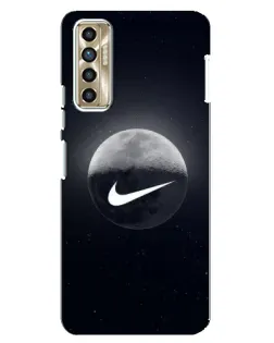 Чехол для TECNO Camon 17P (CG7n) с картинкой «Nike в стиле граффити»