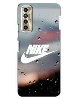 Чехол для TECNO Camon 17P (CG7n) с картинкой «Nike в стиле ретро»