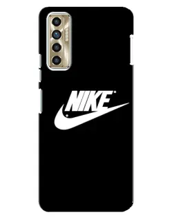 Чехол для TECNO Camon 17P (CG7n) с картинкой «Мазки краски Nike»