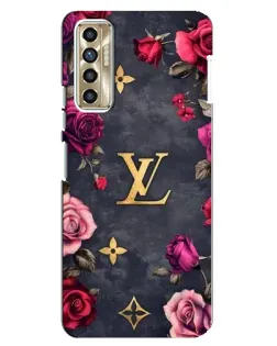 Чехол для TECNO Camon 17P (CG7n) с картинкой «Цветочный Louis Vuitton» Чехол для TECNO Camon 17P (CG7n) с картинкой «Цветочный Louis Vuitton»