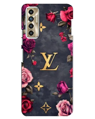 Чехол для TECNO Camon 17P (CG7n) с картинкой «Цветочный Louis Vuitton»